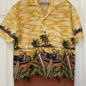 Vintage KY Bahama Bob’s Men's Tropical Motorcycle Shirt